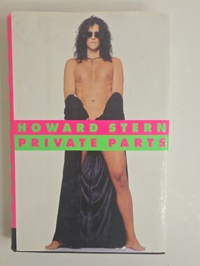 Howard Stern Private Parts Hardcover Book - Neon Pink & Green Text